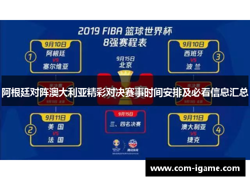 阿根廷对阵澳大利亚精彩对决赛事时间安排及必看信息汇总